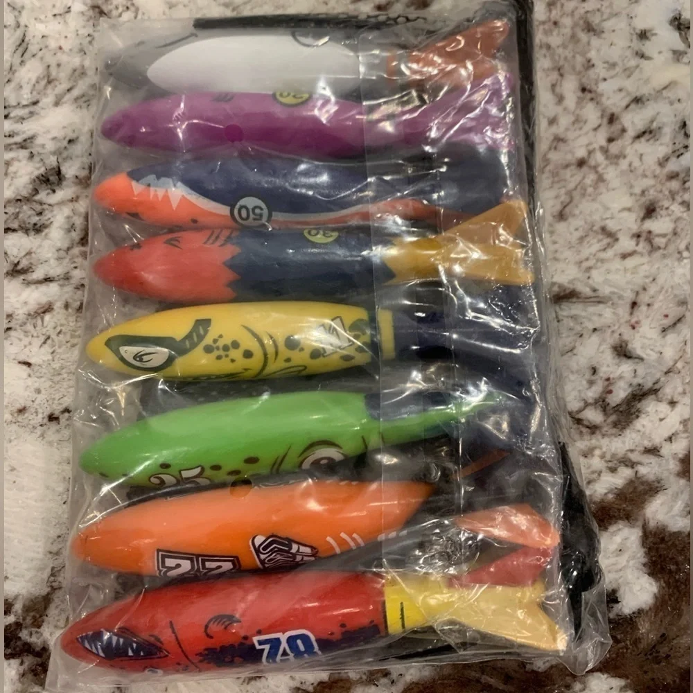 Eight shark diving toys new